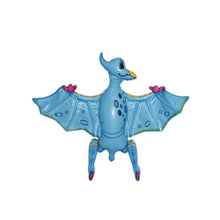 Load image into Gallery viewer, Dinosaur Balloon JUMBO Mylar Walking Foil Balloons - BLUE Pterodactyl | Party Supplies and Decorations | Birthday Baby Shower Gender Reveal
