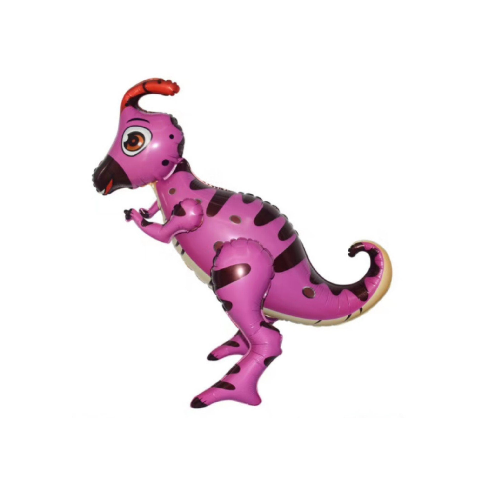Pink 4D Parasaurolophus Walking Balloon – Jumbo Foil Party Decor
