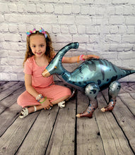 Load image into Gallery viewer, Jumbo dinosaur party balloon decorations for kids dinosaur themed birthday party celebration with dino decor for girls and boys party
