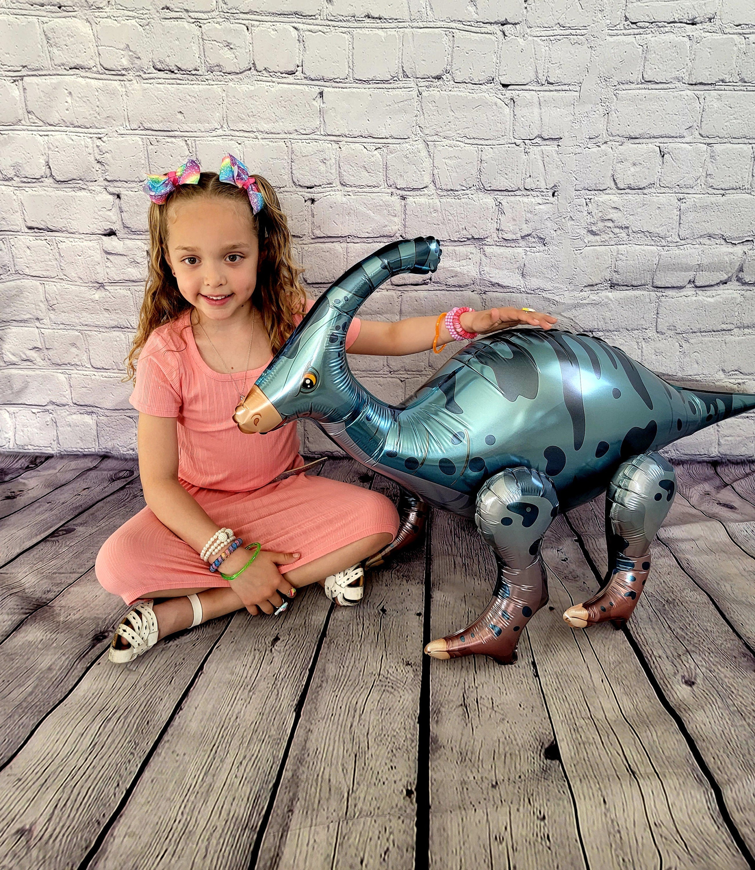 Gigantic Dinosaur 4D Balloon Set – Foil Party Decor (6-Piece Set)