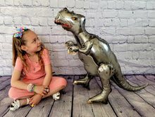 Load image into Gallery viewer, Jumbo dinosaur party balloon decorations for kids dinosaur themed birthday party celebration with dino decor for girls and boys party
