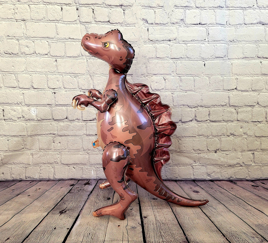 Dinosaur Balloon JUMBO Mylar Walking Foil Balloons - Dark Purple | Party Supplies and Decorations | Birthday Baby Shower Gender Reveal