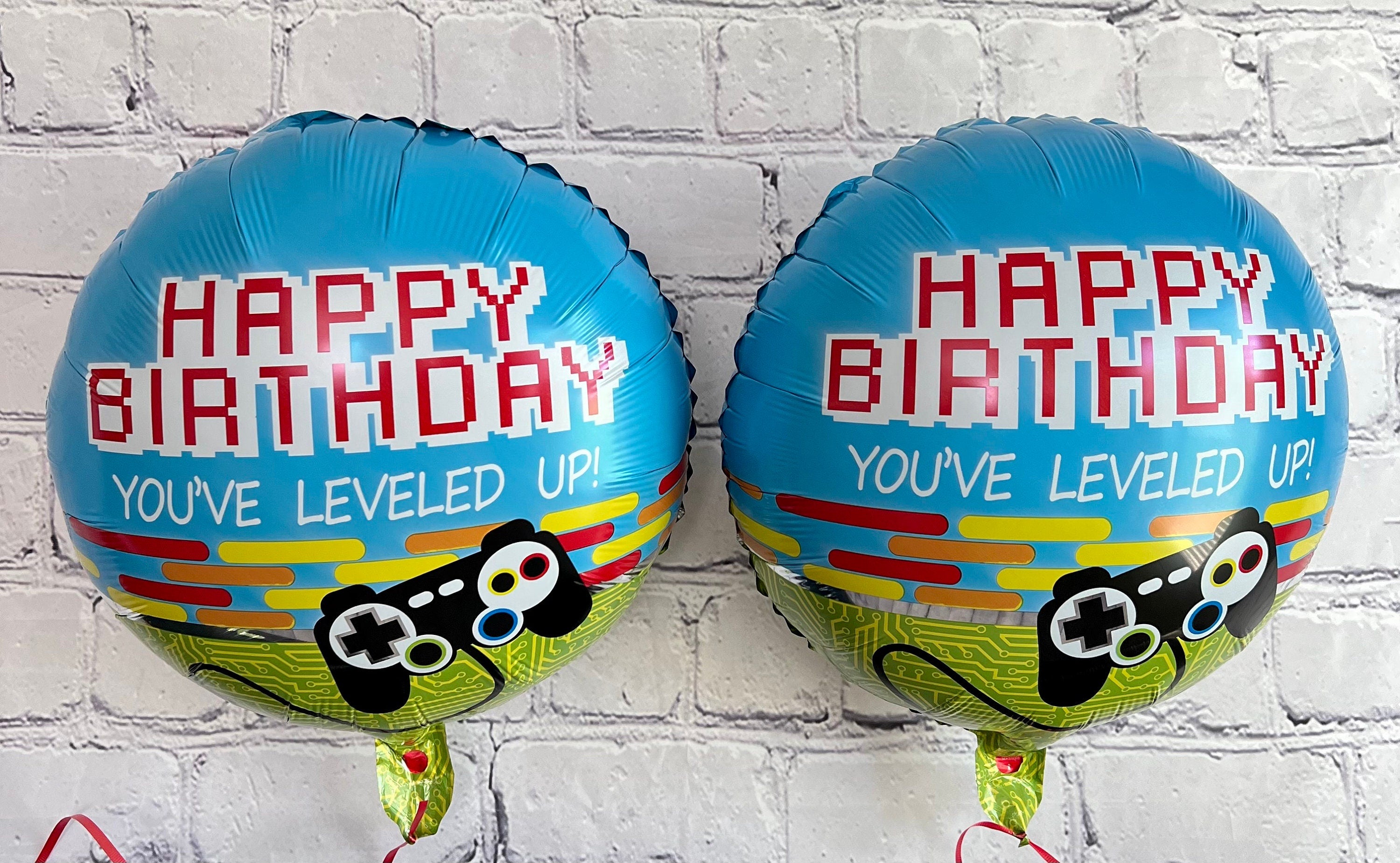 Video Game Controller Balloons – Foil Party Decor (5-Piece Set)