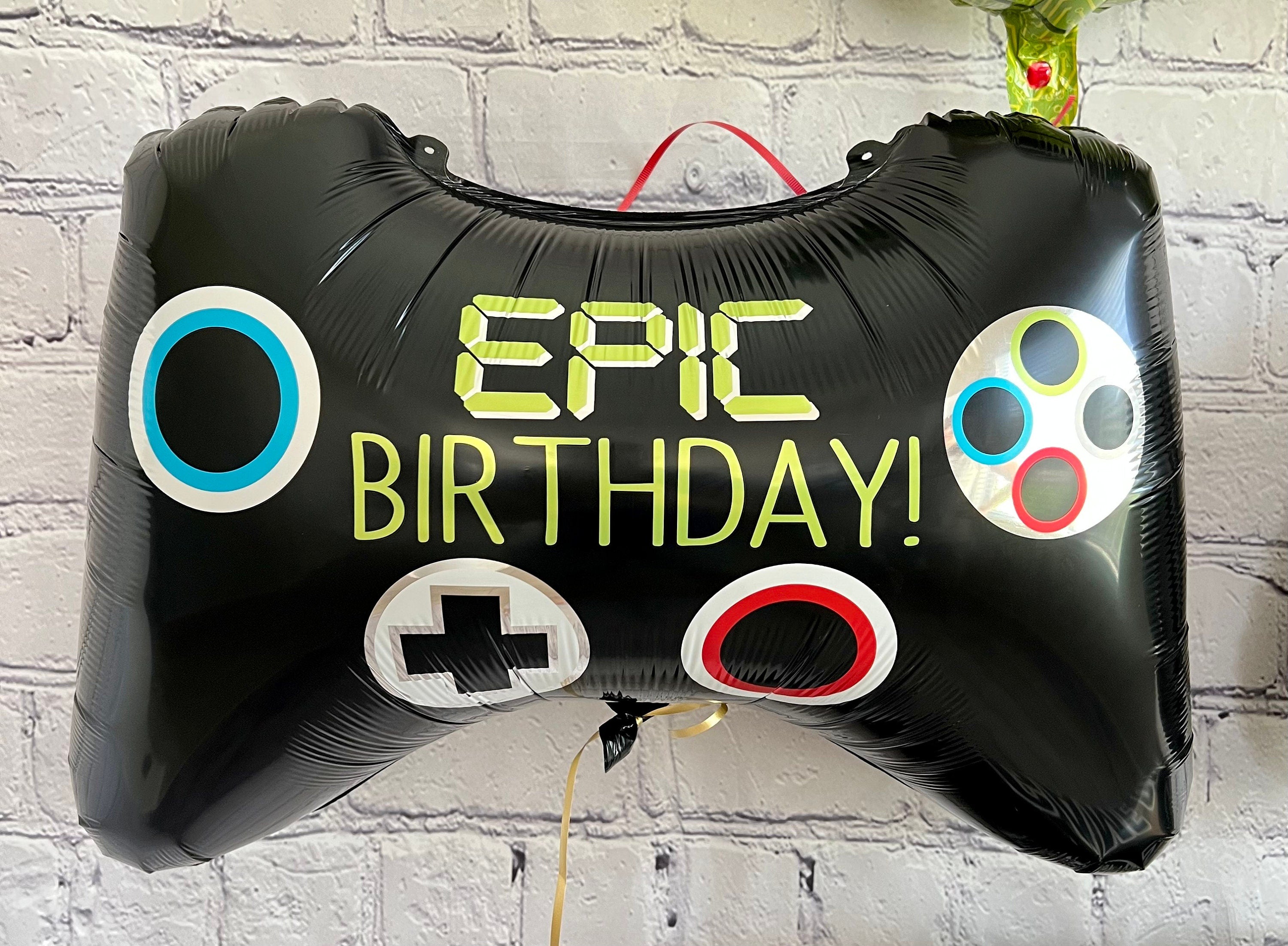 Video Game Controller Balloons – Foil Party Decor (3-Piece Set)
