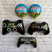 Load image into Gallery viewer, Video Games Remote Controller Foil Balloons Party 5 PCS | Birthday Party Decorations and Supplies | Birthday Baby Shower Gender Reveal Decor
