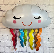 Load image into Gallery viewer, Unicorns and Rainbow Balloons JUMBO Mylar Foil Balloons Set of 3 / Birthday Party Supplies Decorations Celebration Gifts Kids Unicorn Decor
