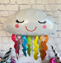 Load image into Gallery viewer, Unicorns and Rainbow Balloons JUMBO Mylar Foil Balloons Set of 3 / Birthday Party Supplies Decorations Celebration Gifts Kids Unicorn Decor
