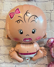 Load image into Gallery viewer, Girl Baby Shower Gender Reveal Foil Balloons Party 4 PC Set
