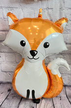 Load image into Gallery viewer, Woodland Animal Balloons - Happy Birthday Foil Party Balloons - Set of 8

