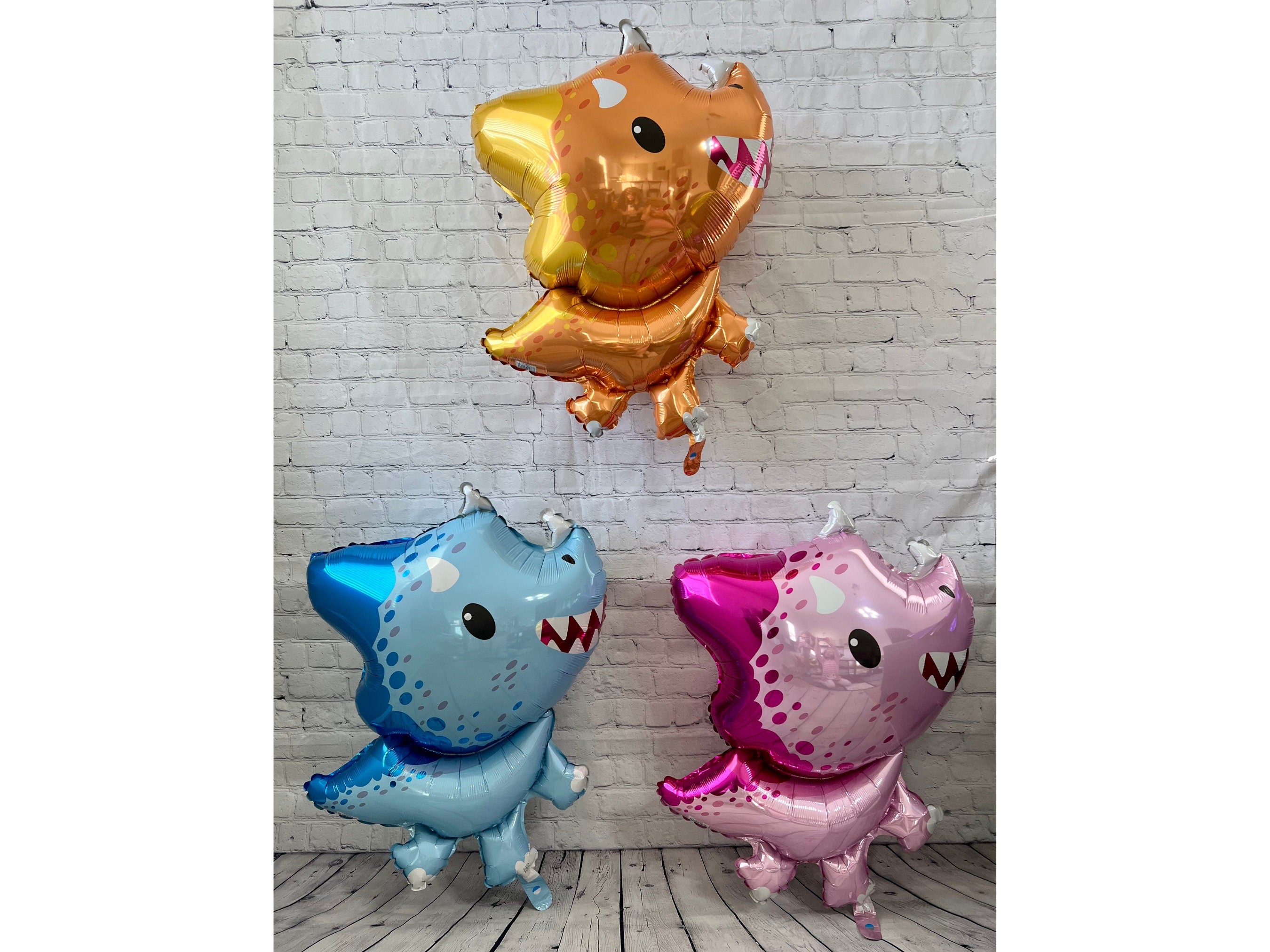 Baby Dinosaur Balloon Set – Foil Party Decor (3-Piece Set)