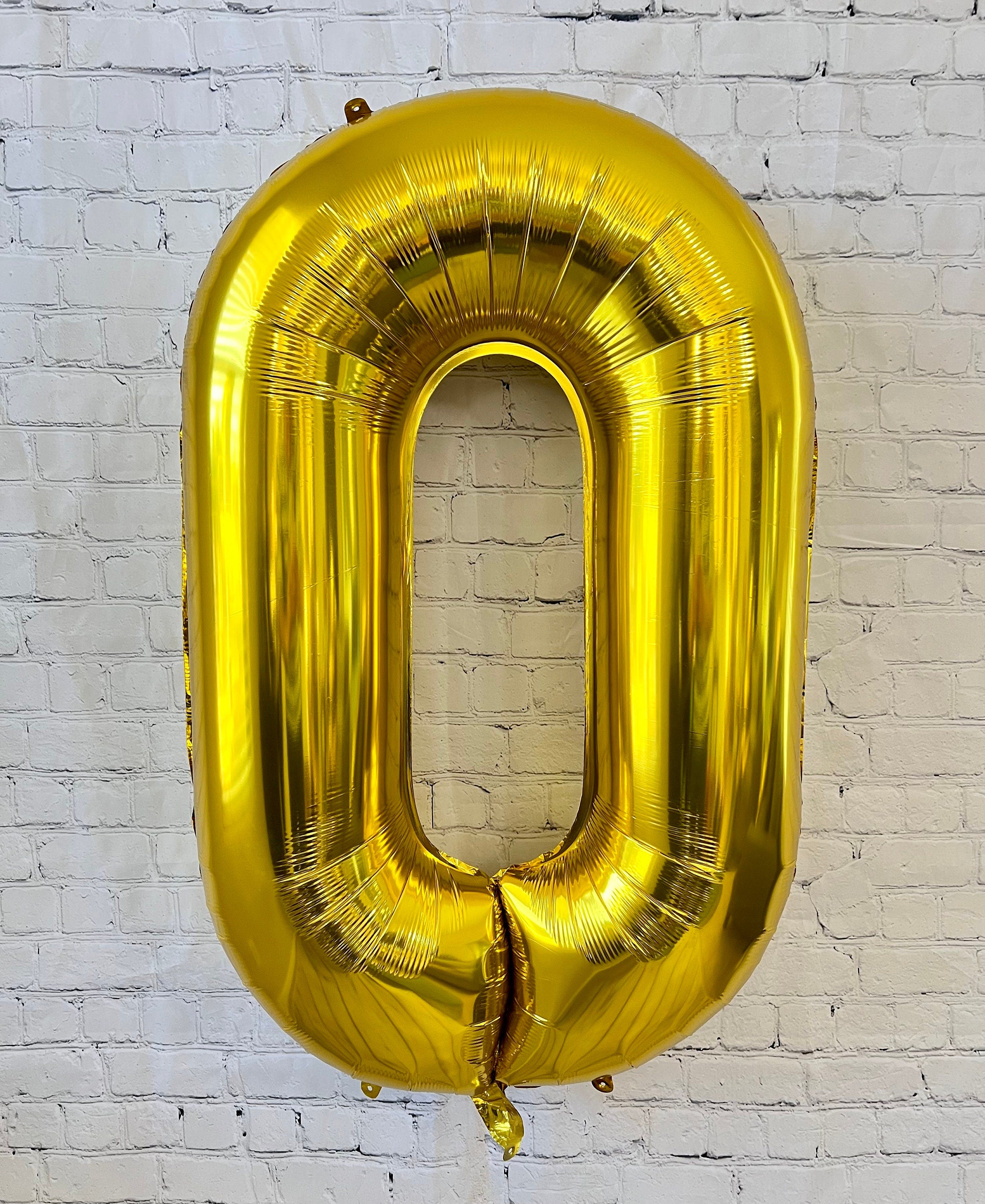 Gold Number Balloon – Giant 40" Foil Birthday Party Decor