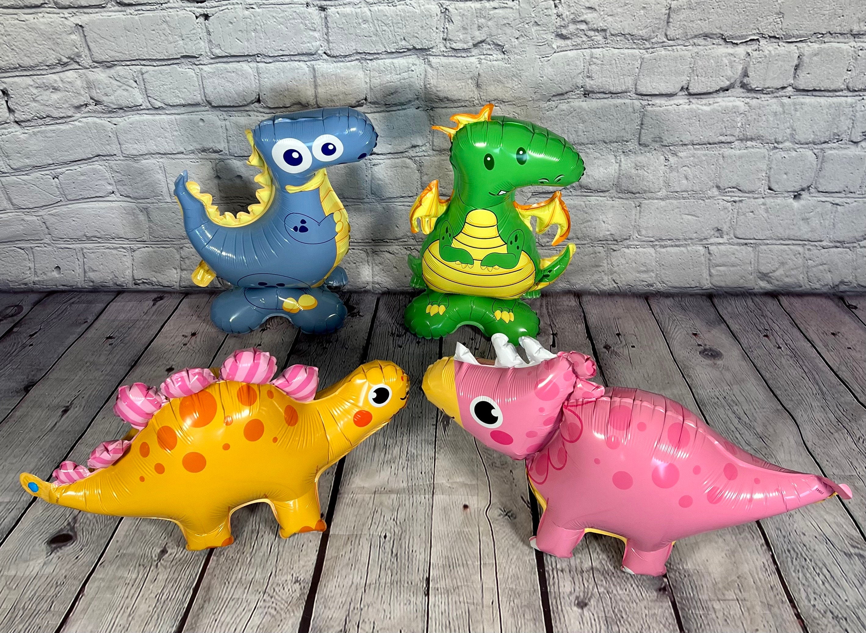 Dinosaur & Dragon Mini Balloon Set – Party Decor for Kids (4-Piece Set)