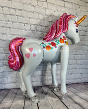 Load image into Gallery viewer, Unicorn Airwalker Balloon Giant 46&quot; Jumbo Foil Balloon Birthday Party Balloons | Birthday Party Celebration Supplies Decor | Anaya Treasures
