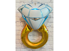 Load image into Gallery viewer, Engagement Ring JUMBO Sized Gold Ring Foil Balloon
