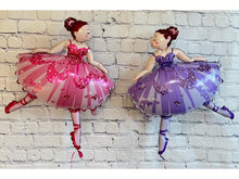 Load image into Gallery viewer, Ballerina dance girls 2 PC balloon set
