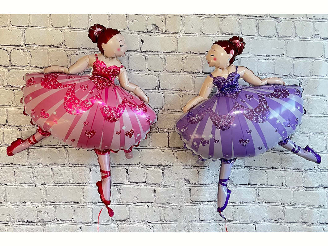 Ballerina dance girls 2 PC balloon set