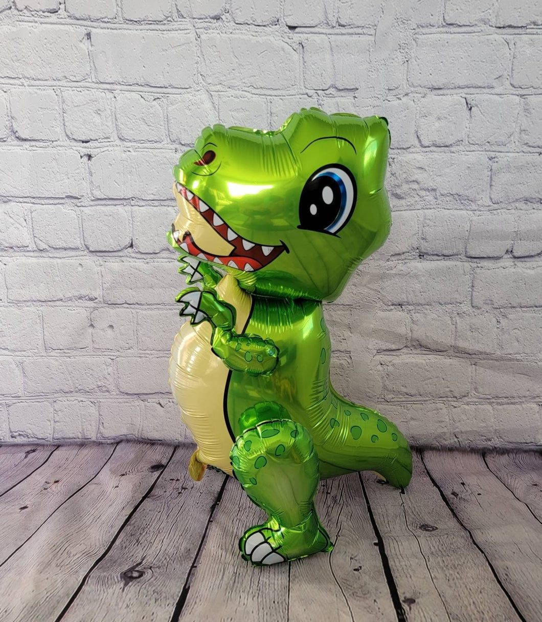Dinosaur Balloon JUMBO Mylar Walking Foil Balloons - Green T-Rex