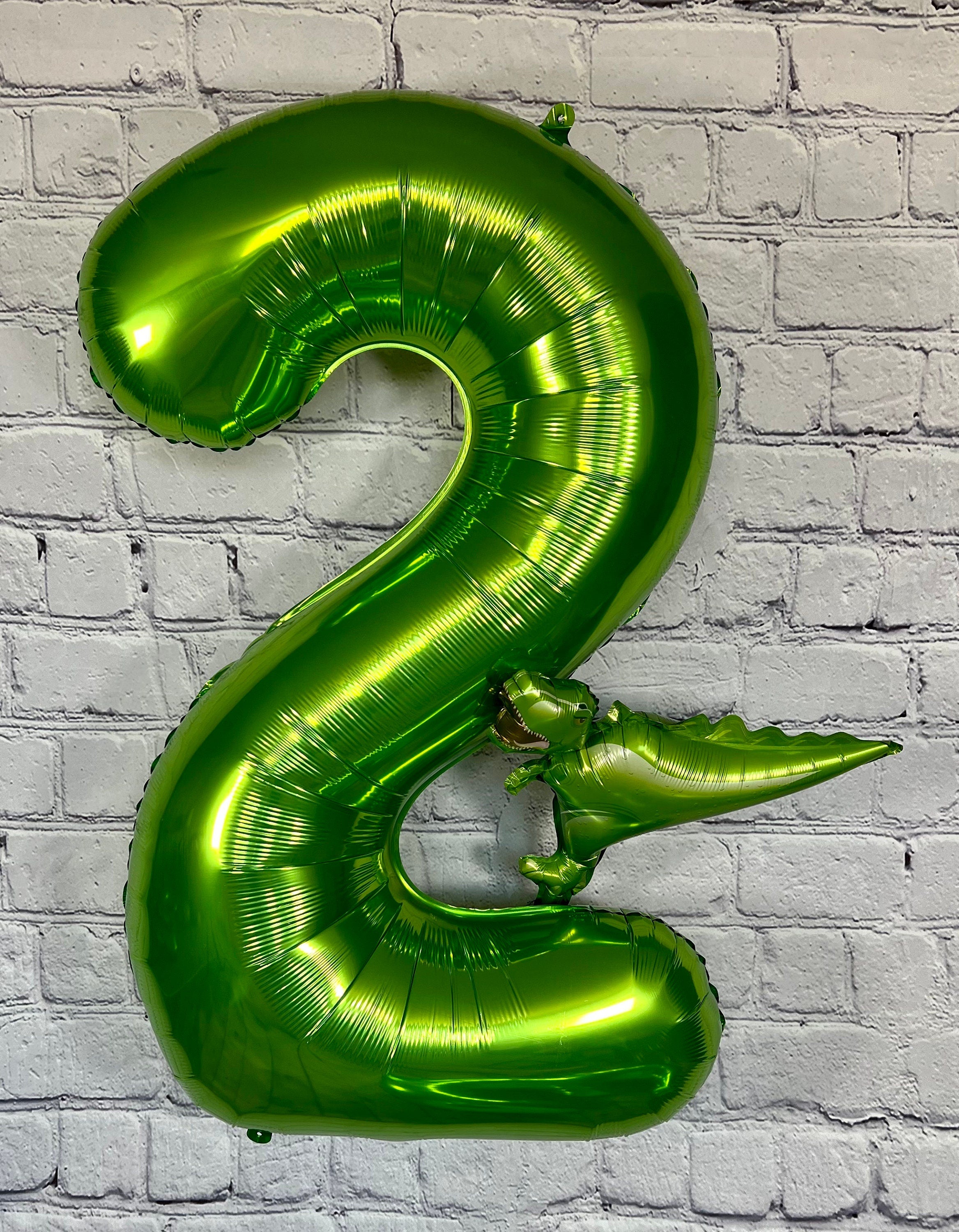 Dinosaur Number Balloon – Jumbo Birthday Party Decor with Mini Dino