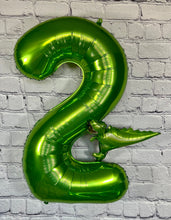 Load image into Gallery viewer, Dinosaur Balloon Jumbo Birthday Party Number Balloons with Mini Dinosaur | Birthday Party Supplies and Decorations | Gifts for Kids
