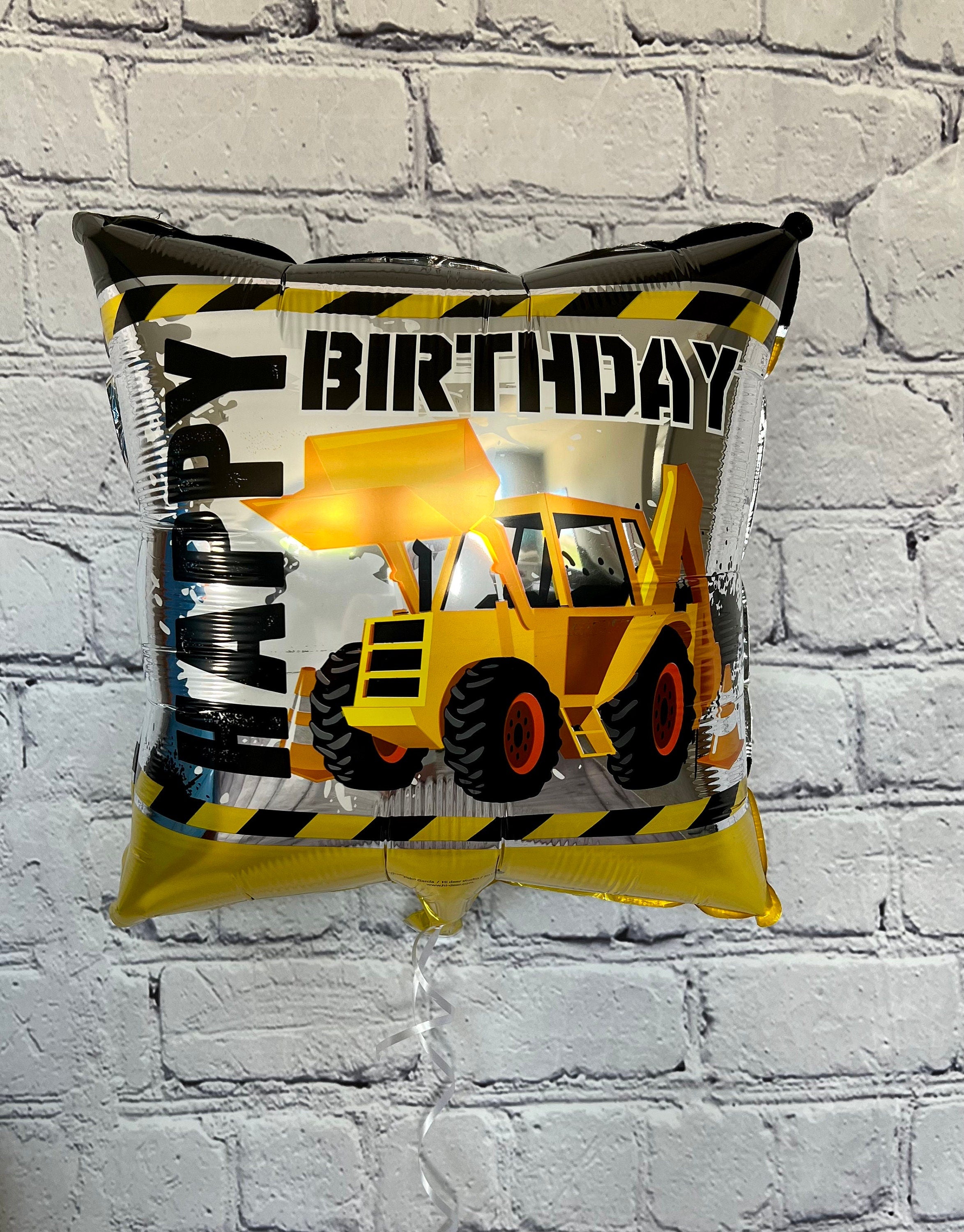 Construction Truck Balloons – Dump Truck & Bulldozer (2-Piece Set)
