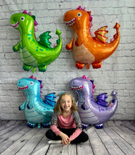 Load image into Gallery viewer, Dragons love tacos giant balloons for birthday parties fiestas foil balloon
