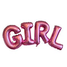 Load image into Gallery viewer, Girl Baby Shower Gender Reveal Foil Balloons Party Pink Letter Balloons
