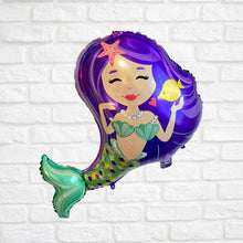 Load image into Gallery viewer, Mermaid Balloon Birthday Party Decoration 2 PC Set
