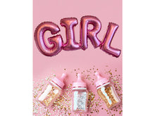 Load image into Gallery viewer, Girl Baby Shower Gender Reveal Foil Balloons Party Pink Letter Balloons
