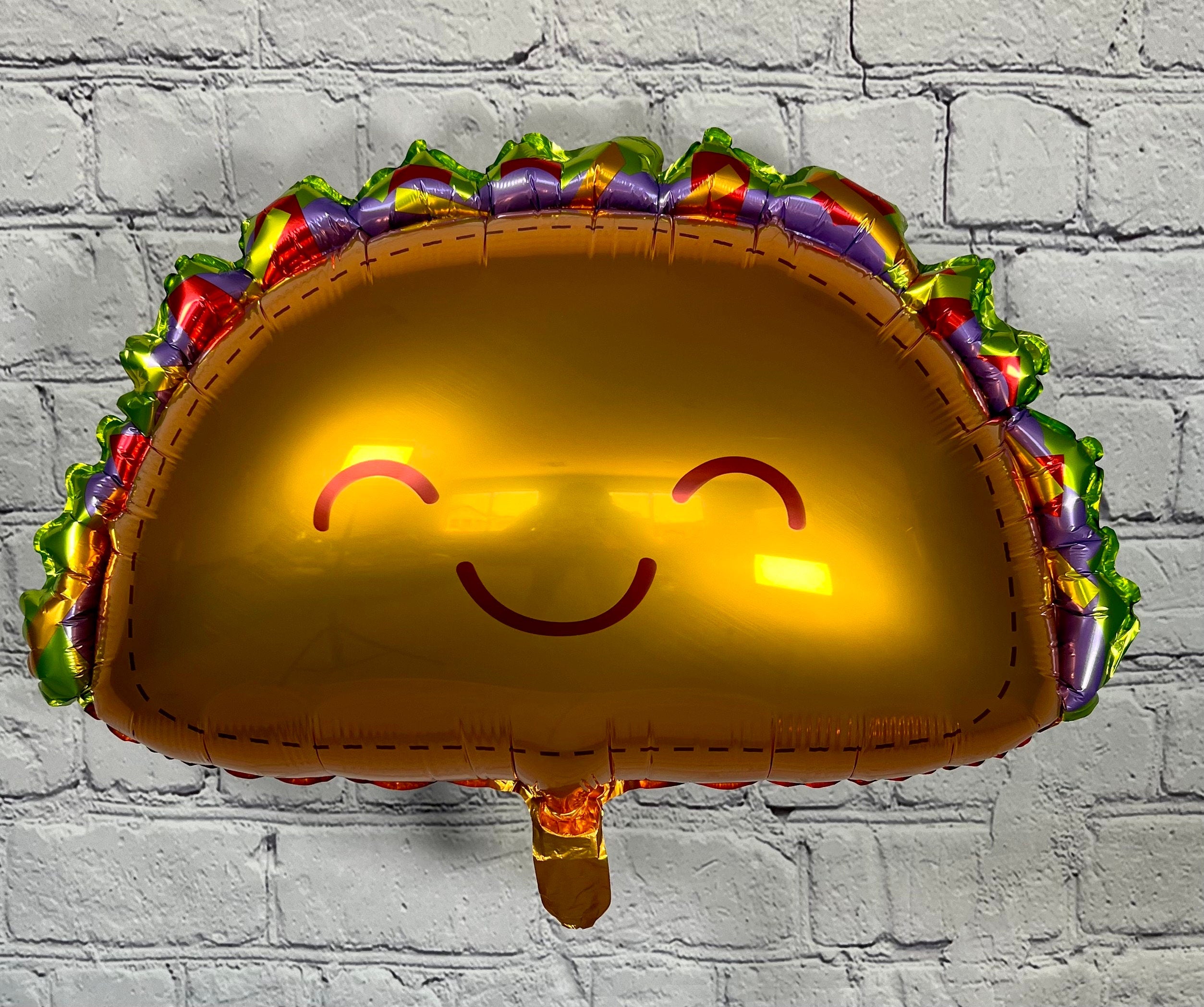 Dragon & Taco Foil Balloons – Fiesta Birthday Party Decor
