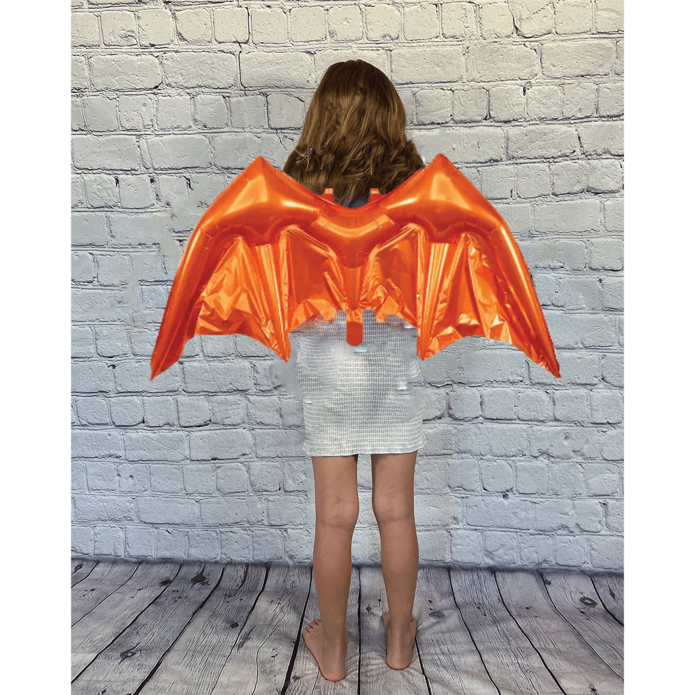 Superhero Wing Costume Accessories – Orange & Black Party Wear