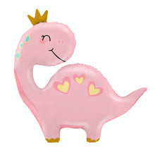 Load image into Gallery viewer, Pink Jumbo 44&quot; Baby Dinosaur Foil Balloons Kids Birthday Party Decorations / Baby gender reveal party decorations / Baby shower for girl
