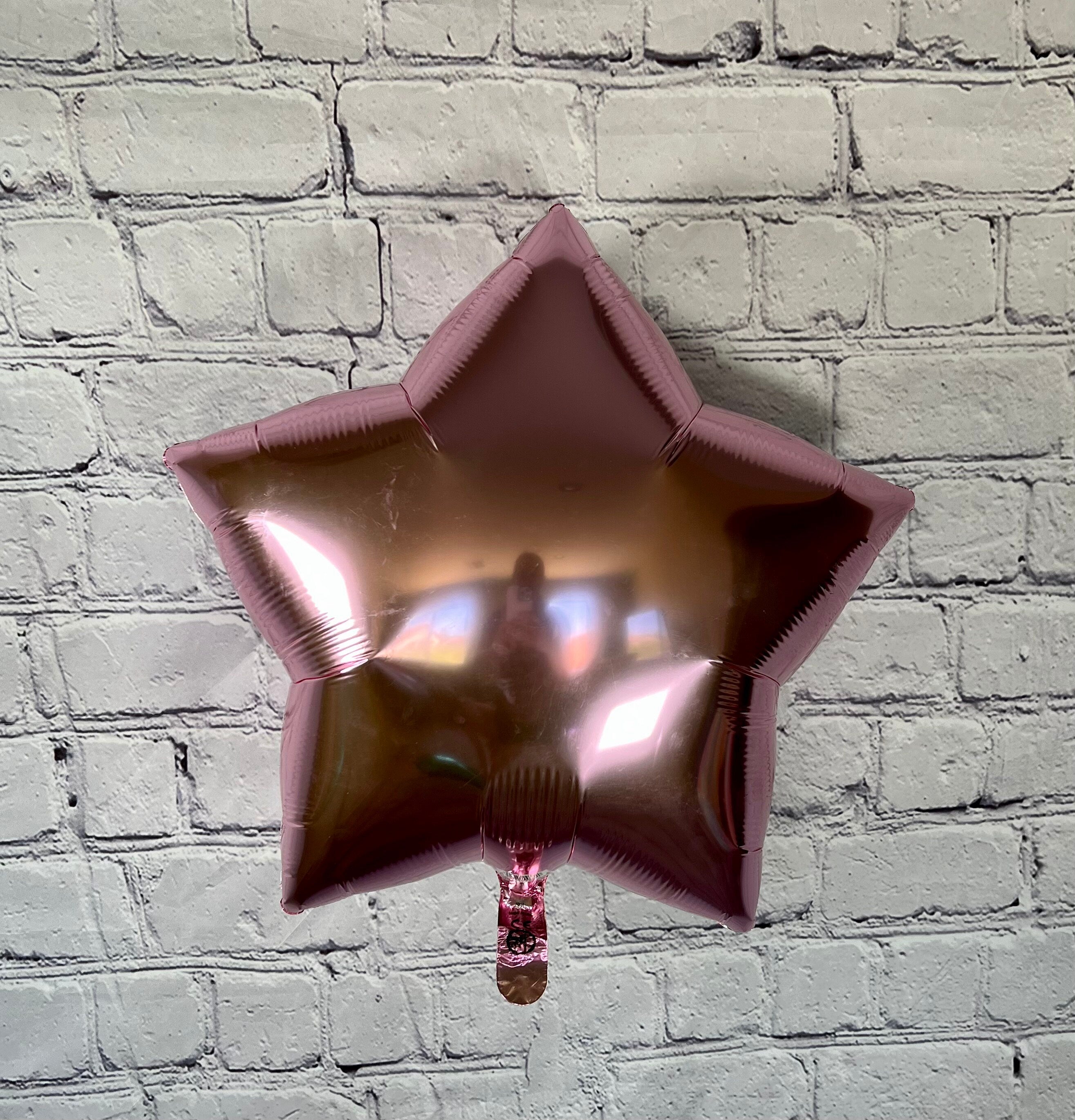 Pink Shaped Foil Balloons – Star & Round Party Decor