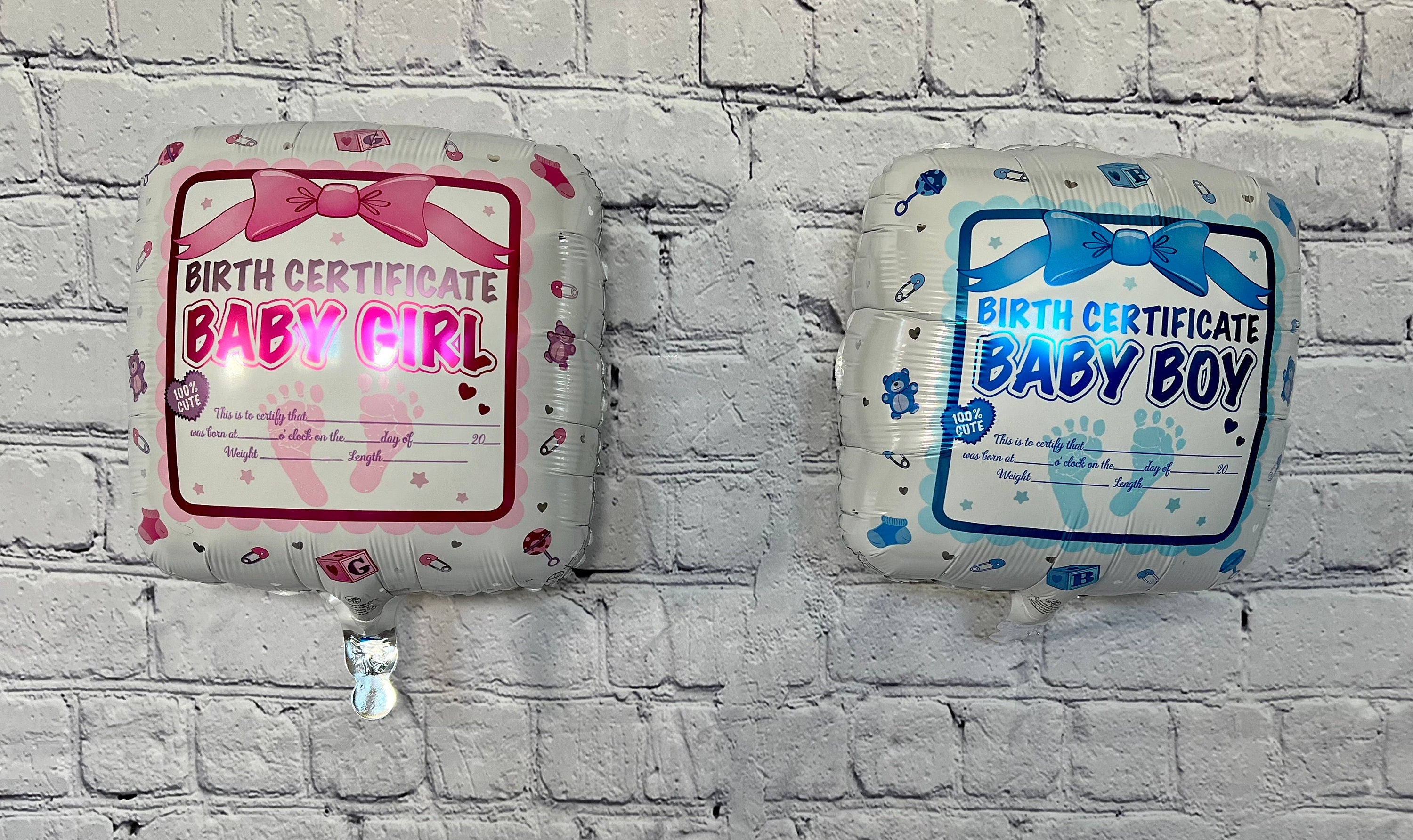 Birth Announcement Balloon – Welcome to the World Baby Name & Stats Sign