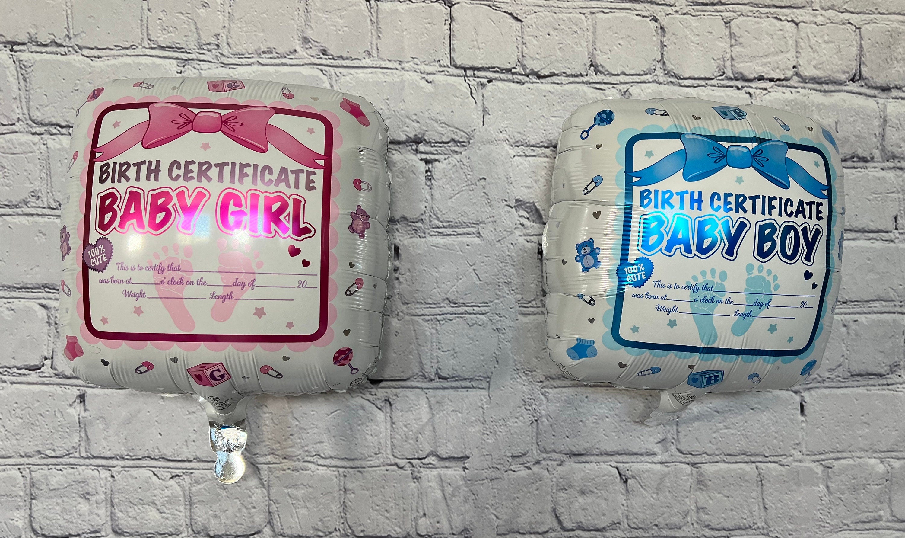 Birth Announcement Balloon – Welcome to the World Baby Name & Stats Sign