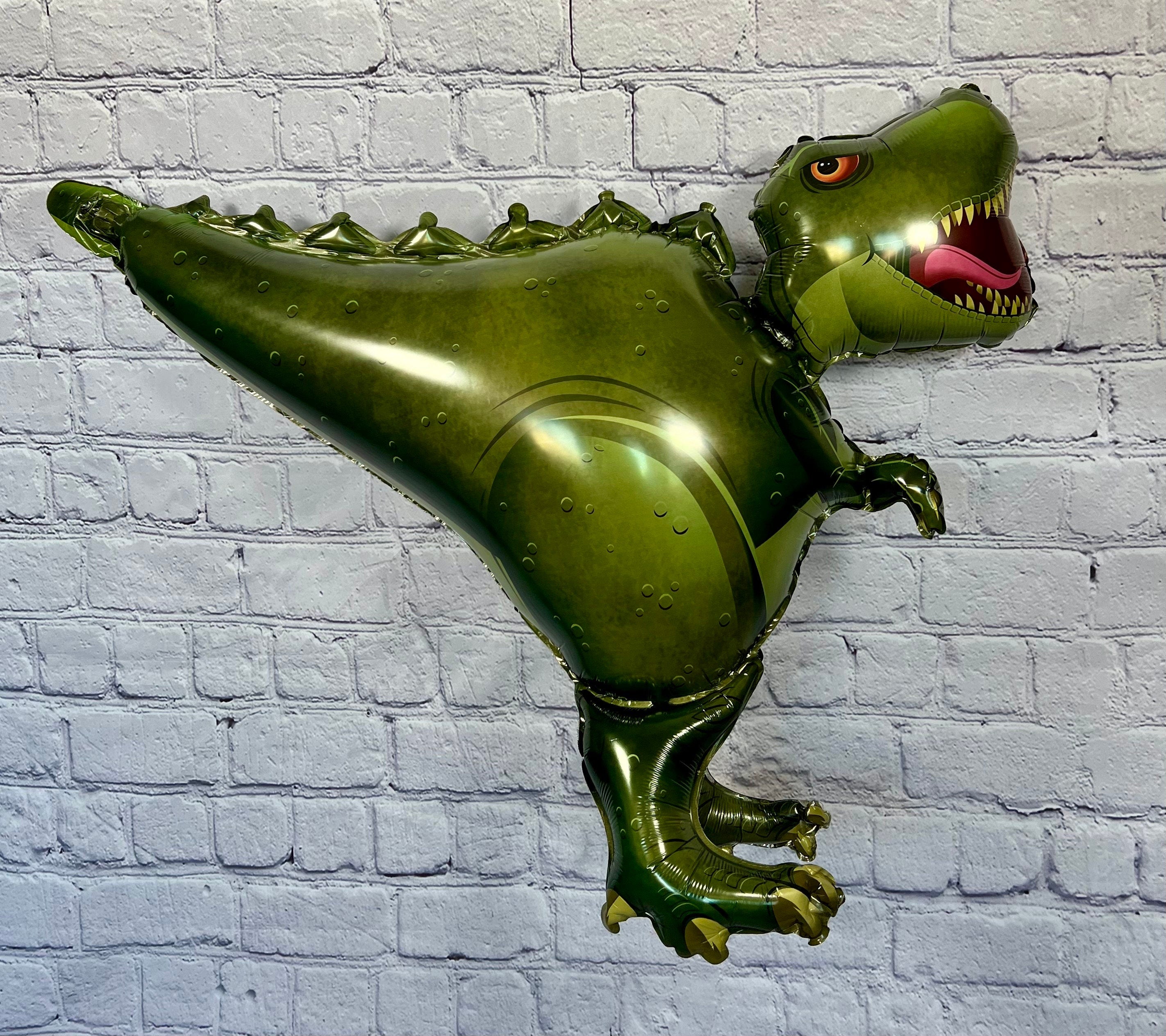Green Dinosaur Walking Balloon – Jumbo 36" Foil Party Decor