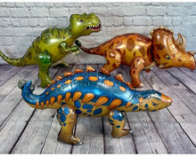 Load image into Gallery viewer, Dinosaur Balloon Set of 3 JUMBO Mylar Walking Foil Balloons | Birthday Celebration Decorations and Supplies Party Decor | Anaya Treasures AZ
