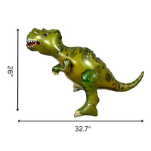 Load image into Gallery viewer, Dinosaur Balloon JUMBO Mylar Walking Foil Balloons Green T-Rex | Birthday Celebration Decorations and Supplies Party Decor | Anaya Treasures
