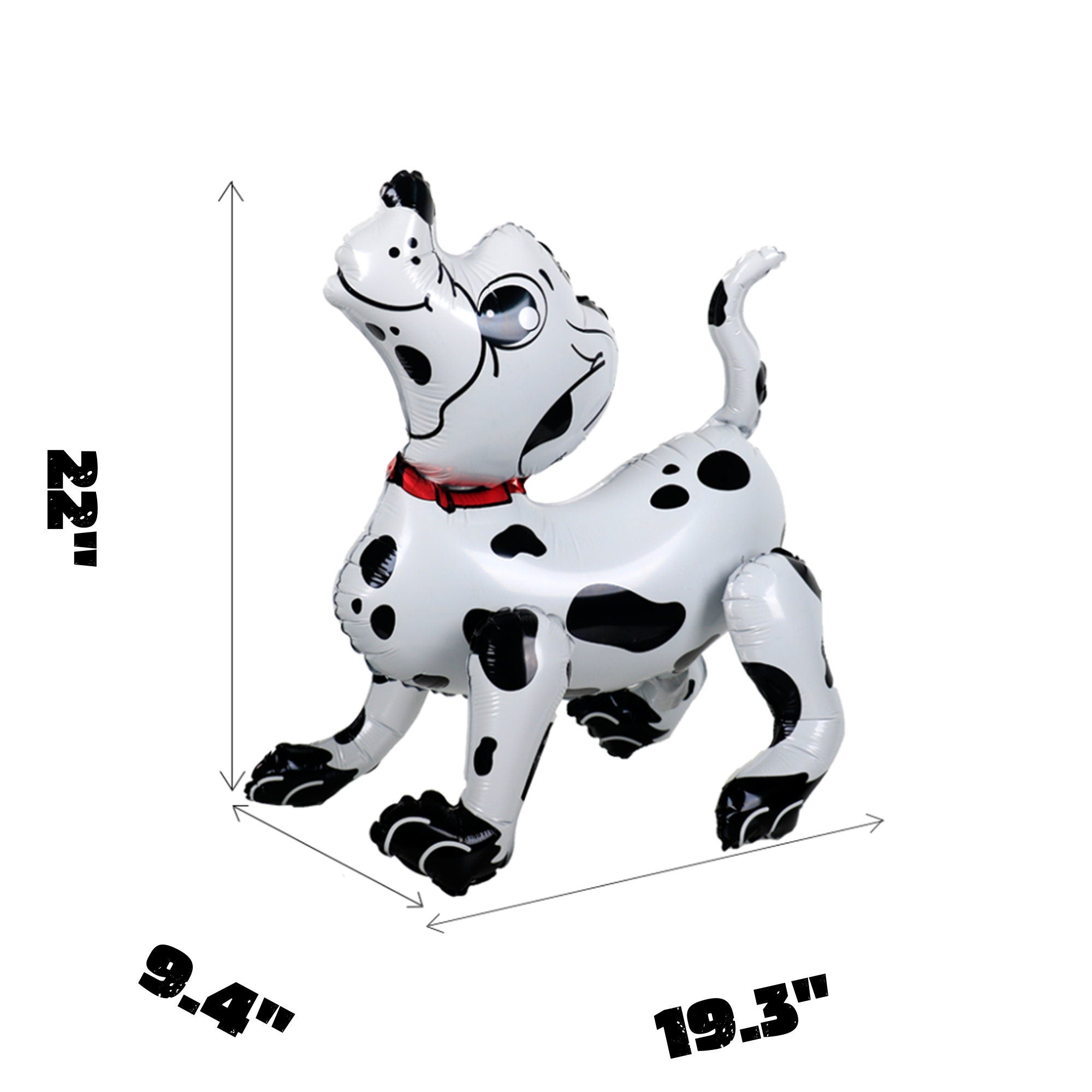 Dalmatian Dog Balloon – Black & White Foil Party Decor