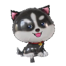 Load image into Gallery viewer, Corgi dog balloon black &amp; white dog party decoration | Party celebration supplies decor for dog puppy birthday dog lover | Foil balloons
