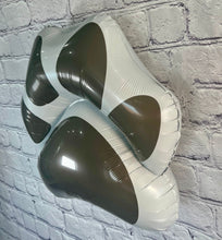 Load image into Gallery viewer, Dog paw print balloon black and white party supply decoration | Party celebration supplies puppy birthday dog lover | Foil helium balloons
