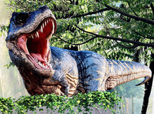 Load image into Gallery viewer, Dinosaur Photo Backdrop Kids Birthday Party Vinyl Dinosaur Banner | Party Decorations and Supplies | Dinosaur Prehistoric Party T Rex Decor
