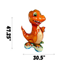 Load image into Gallery viewer, Dinosaur Balloon Set of 3 JUMBO Mylar Foil Balloons | Party Supplies and Decorations | Kids Birthday Party Gifts Baby Shower Celebrations
