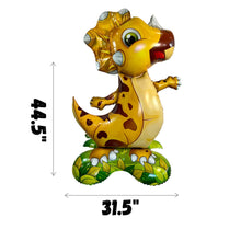 Load image into Gallery viewer, Dinosaur Balloon Set of 3 JUMBO Mylar Foil Balloons | Party Supplies and Decorations | Kids Birthday Party Gifts Baby Shower Celebrations
