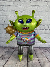 Load image into Gallery viewer, Alien Outer Space Balloon Kids Birthday Party Celebration | Party Supplies and Decor | Space Astronaut Rocket Themed Kids Party Decorations
