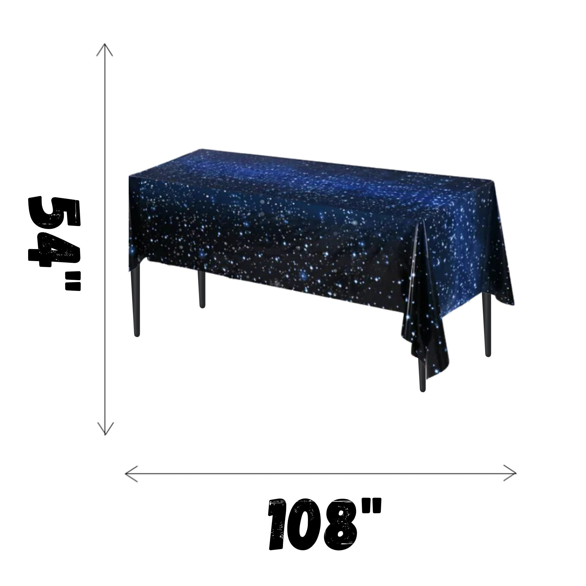 Outer Space Party Tablecloth – Disposable Table Cover