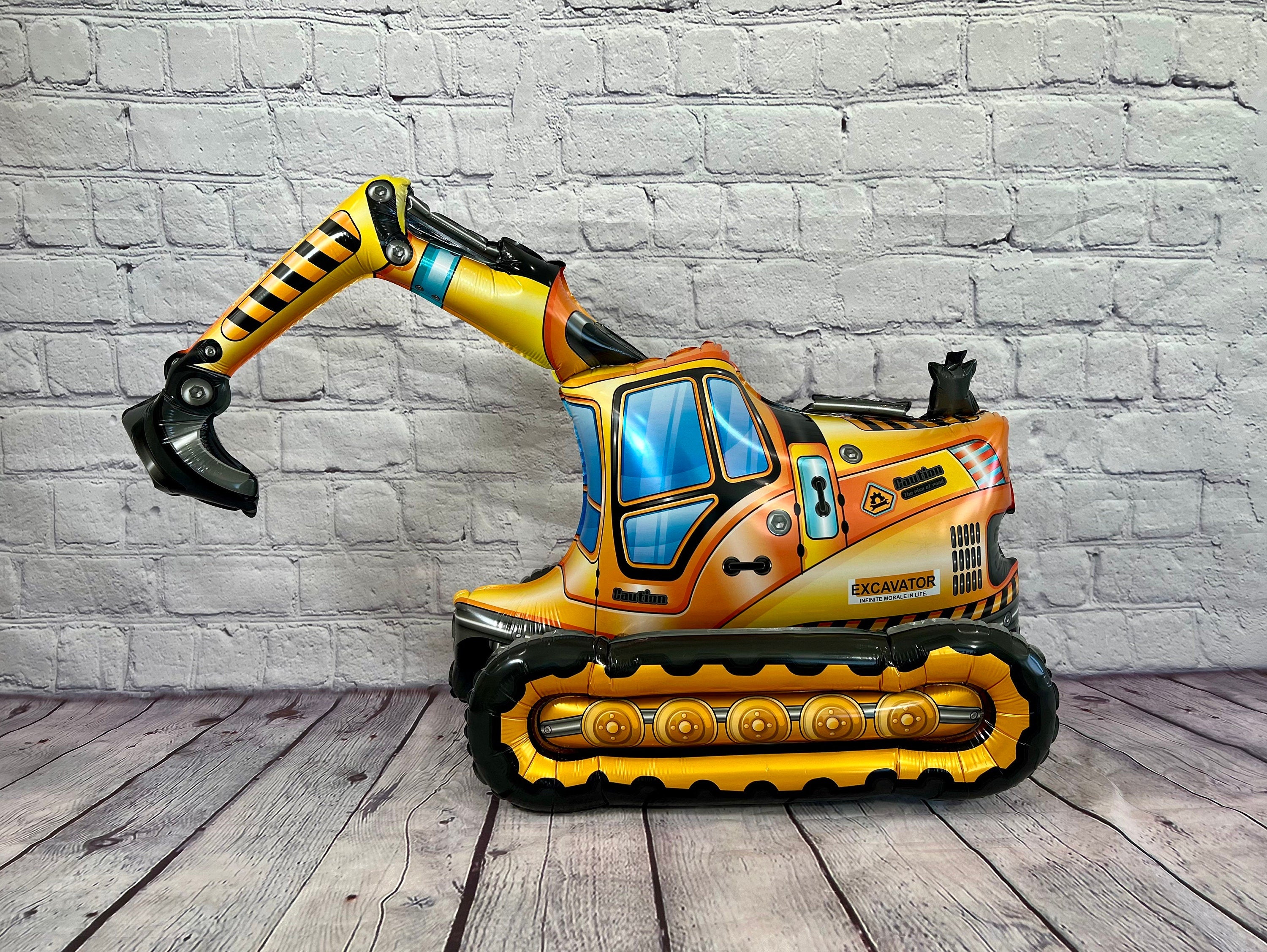 Construction Truck Balloon Set – Dump Truck, Bulldozer & More (4-Piece Set)