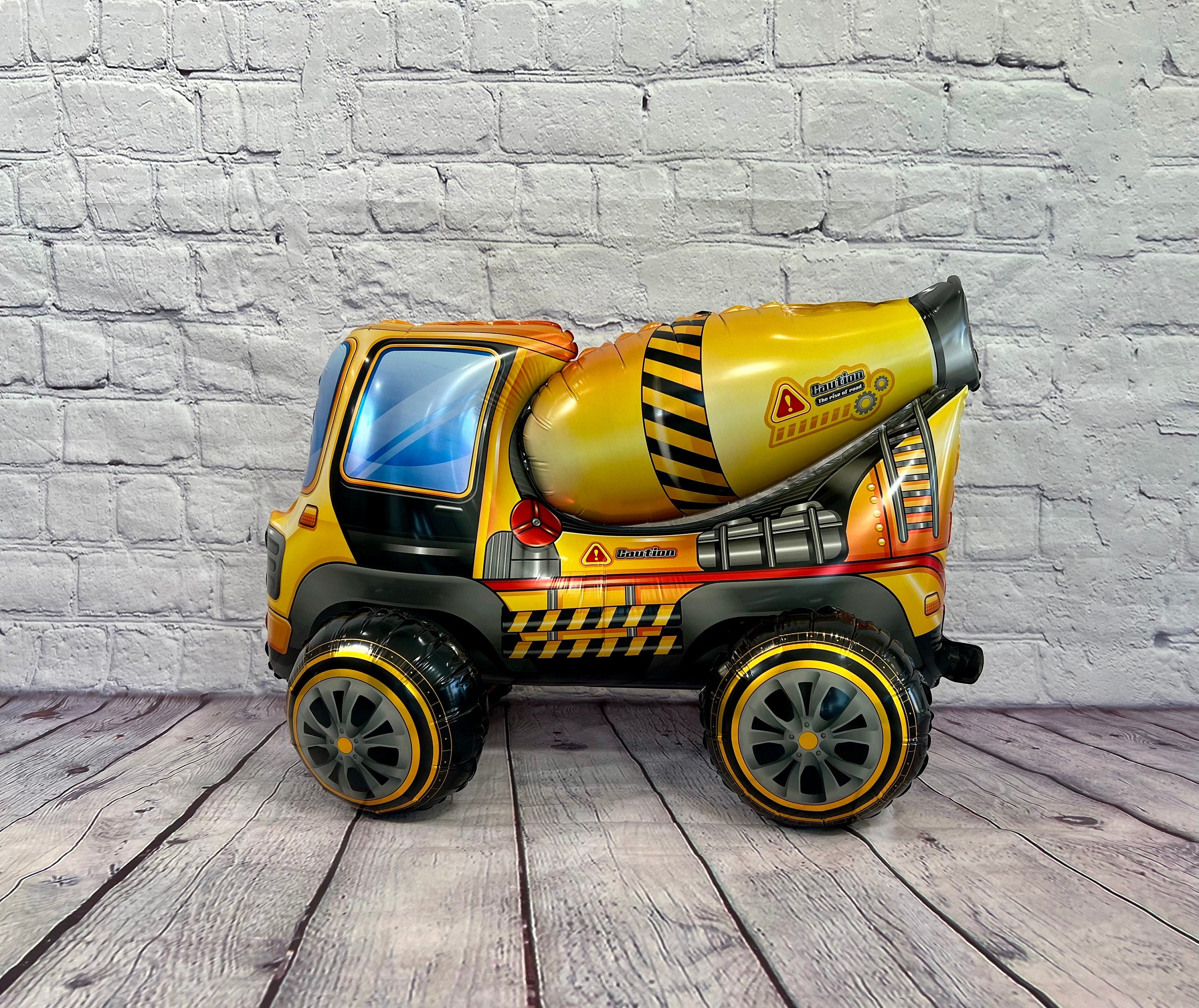 Construction Truck Balloon Set – Dump Truck, Bulldozer & More (4-Piece Set)