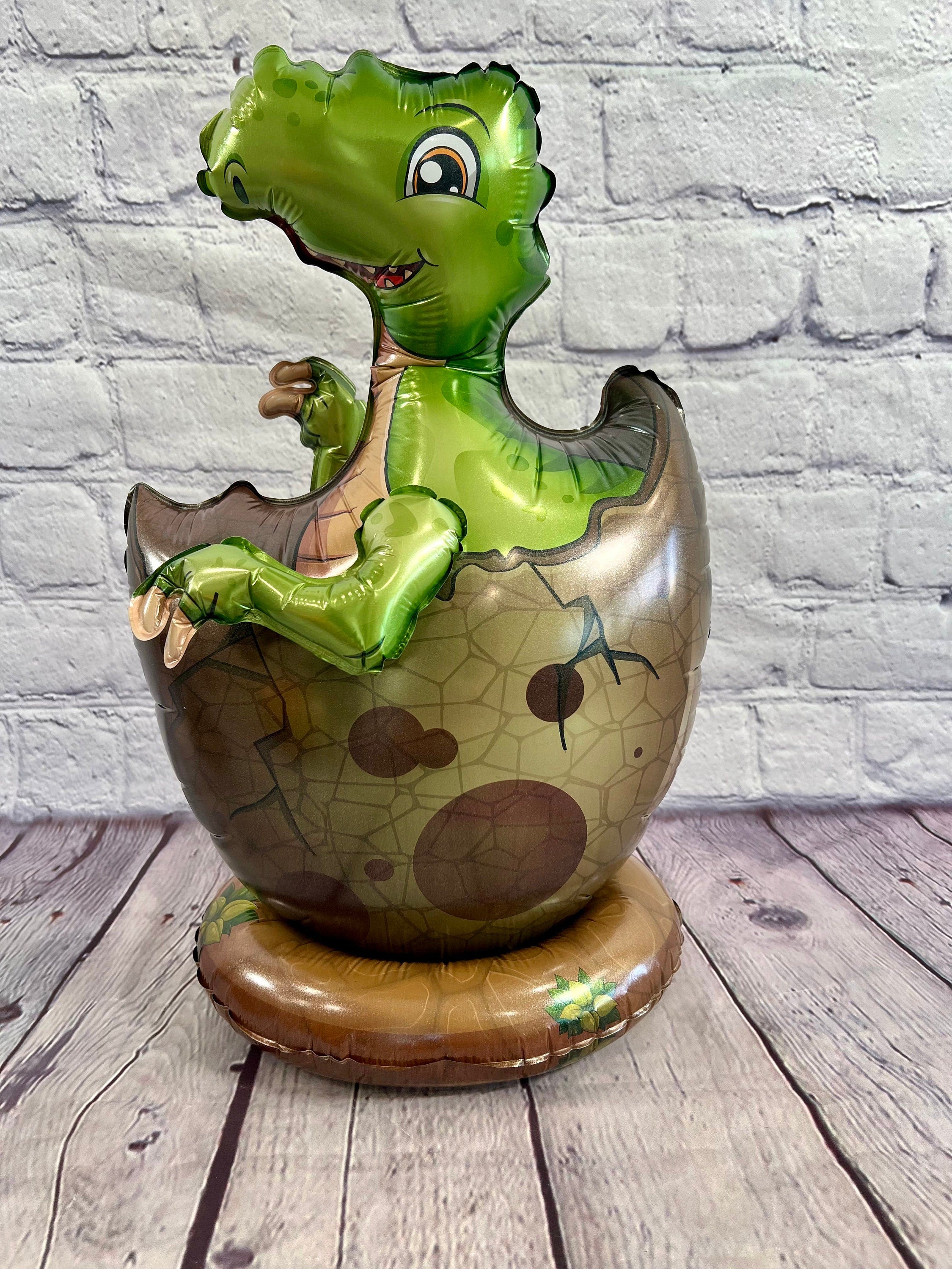 Baby Dinosaur Hatching Egg Balloon Set – Jumbo Foil Party Decor (3-Piece Set)