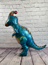 Load image into Gallery viewer, Dinosaur Balloon Set of 3 JUMBO Mylar Walking Foil Balloons | Birthday Party Decorations Supplies and Decor | Gifts for Kids Celebrations
