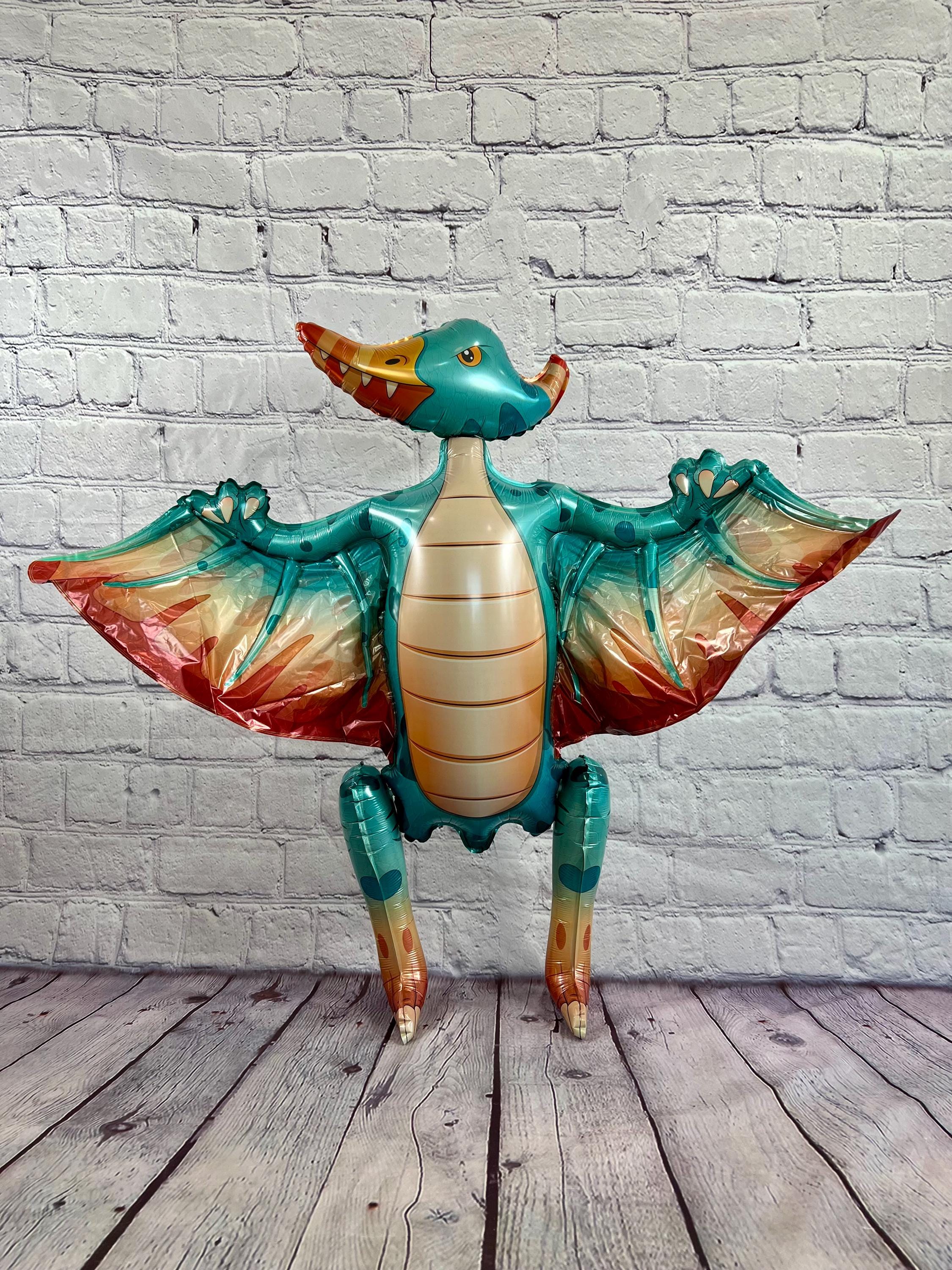 Dinosaur 4D Standing Balloon Set – Jumbo Foil Party Decor (3-Piece Set)